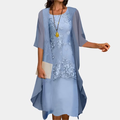 Larissa - Robe élégante et confortable pour femme Bleu