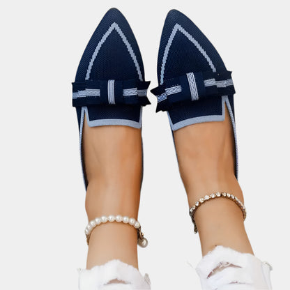 Abby - Chaussures plates élégantes et confortables pour femmes Bleu Royal