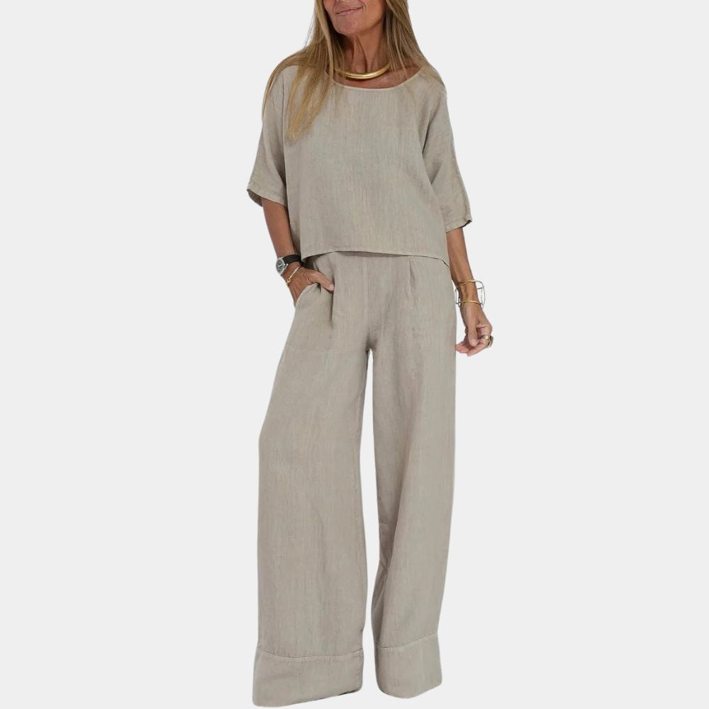 Sakura - Robe élégante et confortable pour femmes Beige