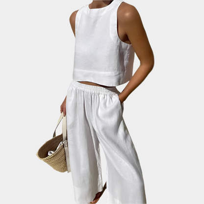 Geneva - Ensemble élégant et tendance pour femmes Blanc