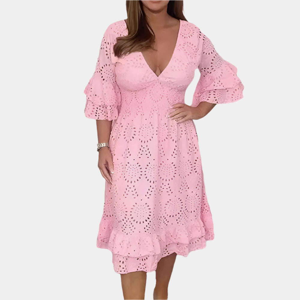 Belle - Robe élégante et douce pour femmes Rose