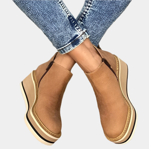 Eden - Bottines Basses Élégantes et Confortables pour Femmes Beige
