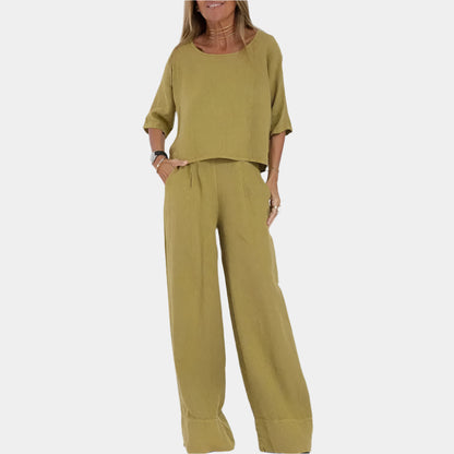Sakura - Robe élégante et confortable pour femmes Vert
