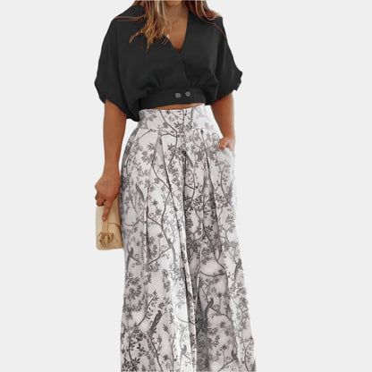 Harlette - Ensemble chic et confortable pour femme Noir