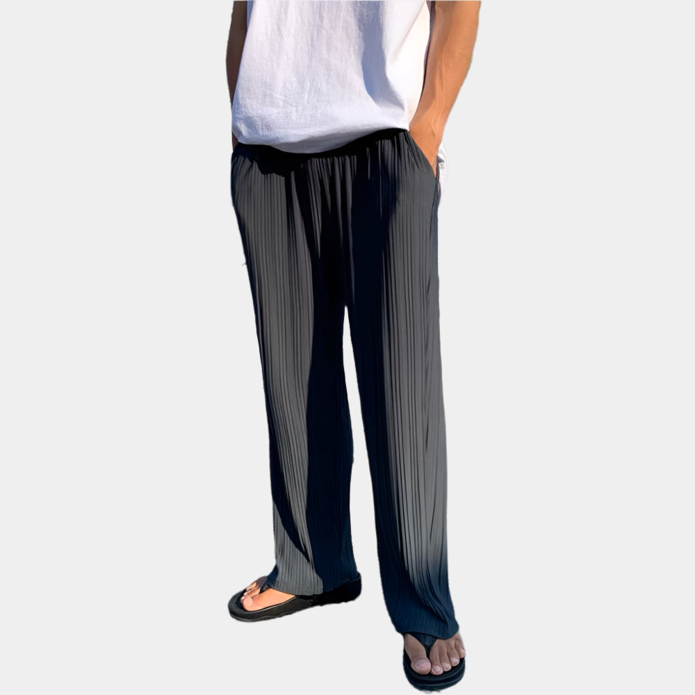 Elijah - Pantalon confortable et élégant pour homme Noir