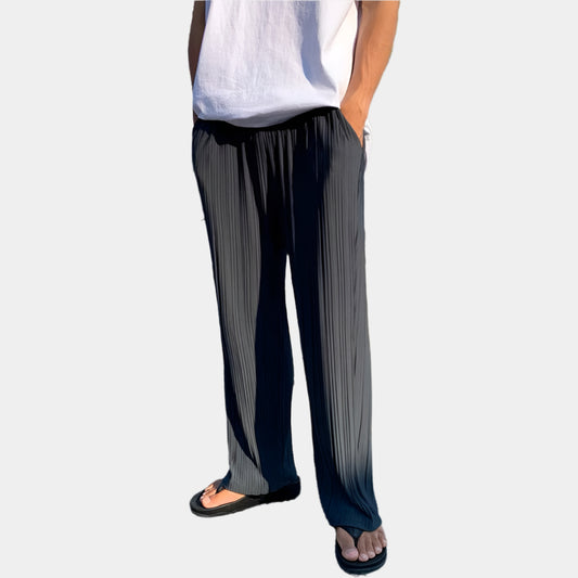 Elijah - Pantalon confortable et élégant pour homme Noir