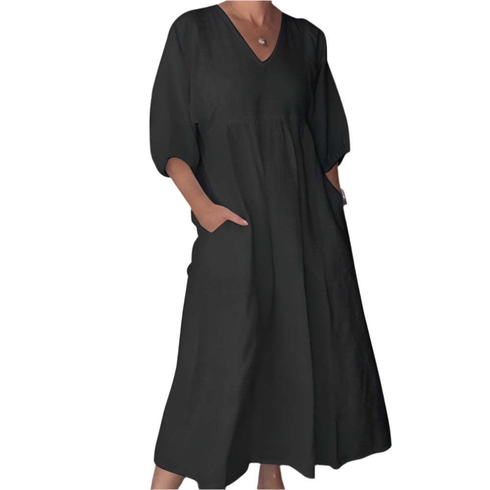 Mattie - Robe ultra confortable et élégante Noir