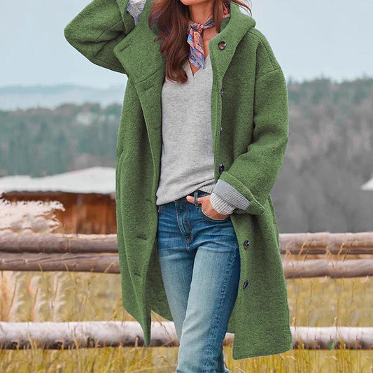 Élise - Manteau d'hiver ultra-chic et chaud pour femmes Vert