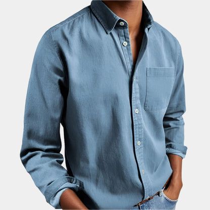 Calix - Polo élégant et confortable pour hommes Bleu Clair