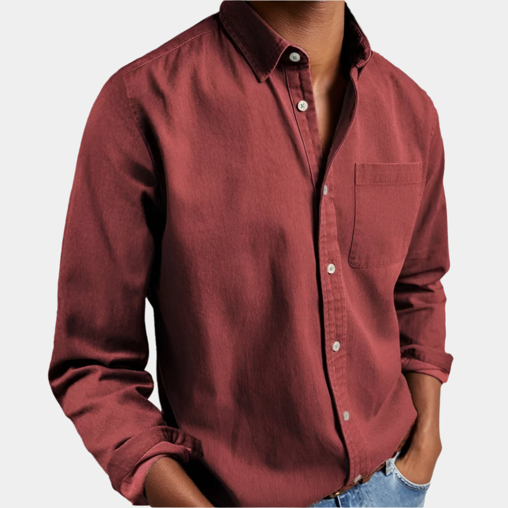 Calix - Polo élégant et confortable pour hommes Rouge