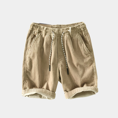Dario - Short confortable en velours côtelé pour hommes Beige