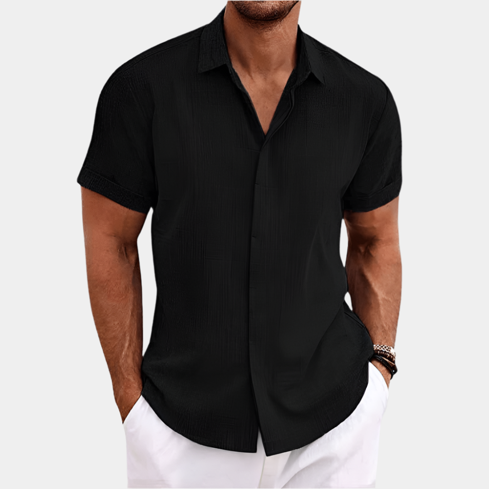 Ivan - Polo élégant et confortable pour homme Noir