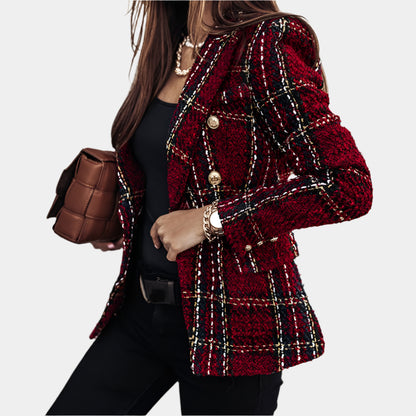 Agnes - Blazer élégant et chic pour femme Rouge