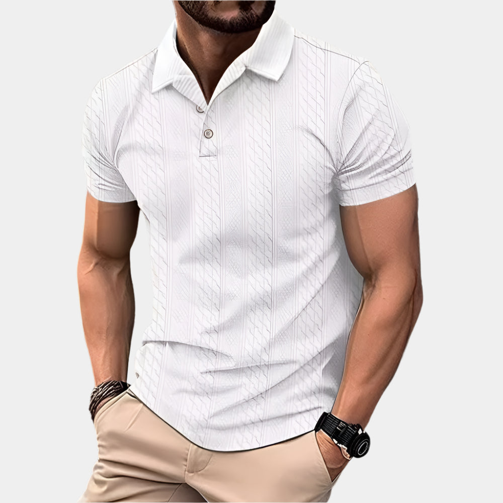 Zion - Polo élégant pour homme Blanc