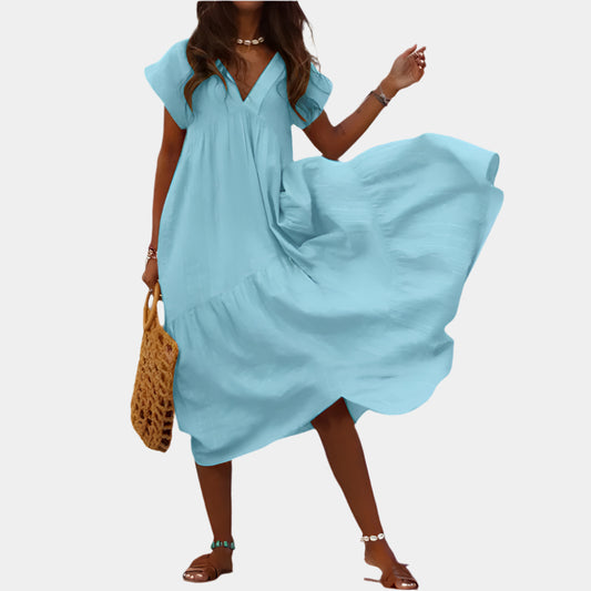 Anika - Robe longue élégante pour femmes Bleu Clair