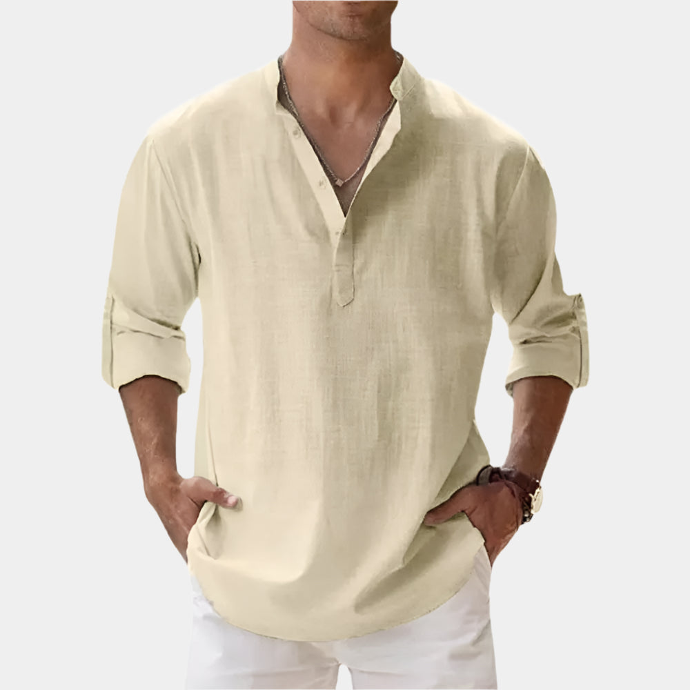 Mateo - Chemise élégante et confortable pour hommes Beige