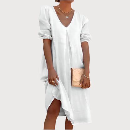 Alexandra - Robe longue élégante pour femmes Blanc