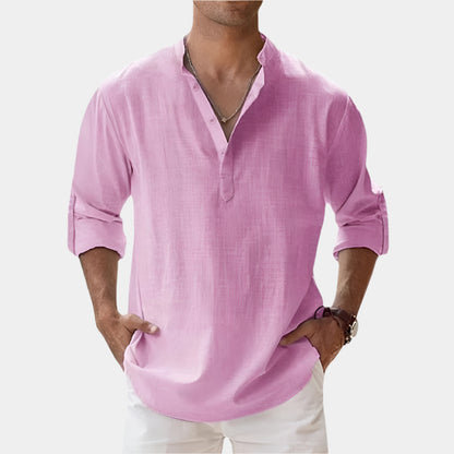 Mateo - Chemise élégante et confortable pour hommes Rose