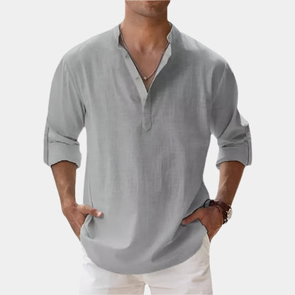 Mateo - Chemise élégante et confortable pour hommes Gris