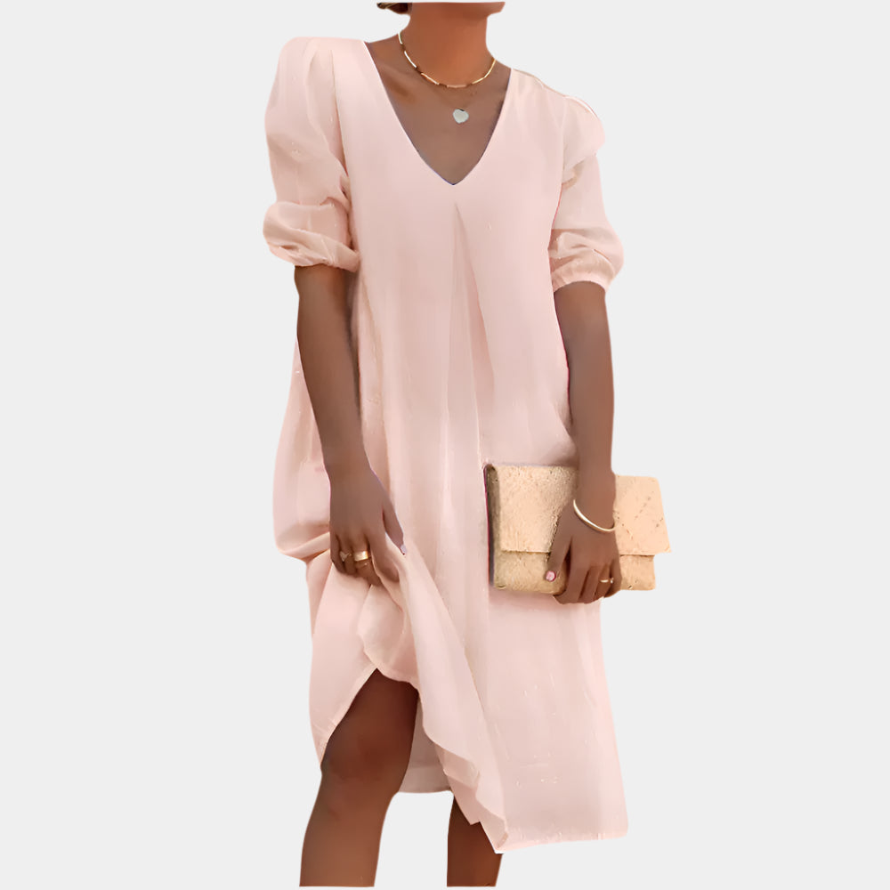 Alexandra - Robe longue élégante pour femmes Rose