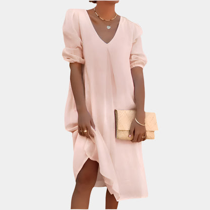 Alexandra - Robe longue élégante pour femmes Rose