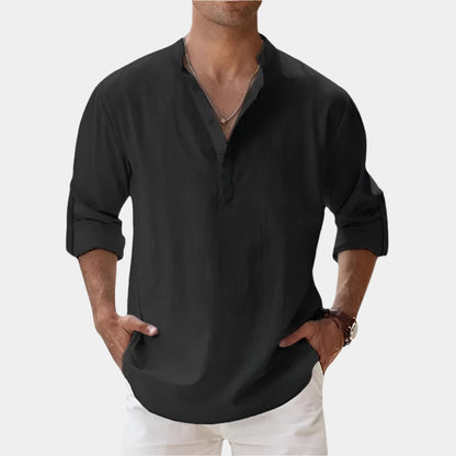 Mateo - Chemise élégante et confortable pour hommes Noir