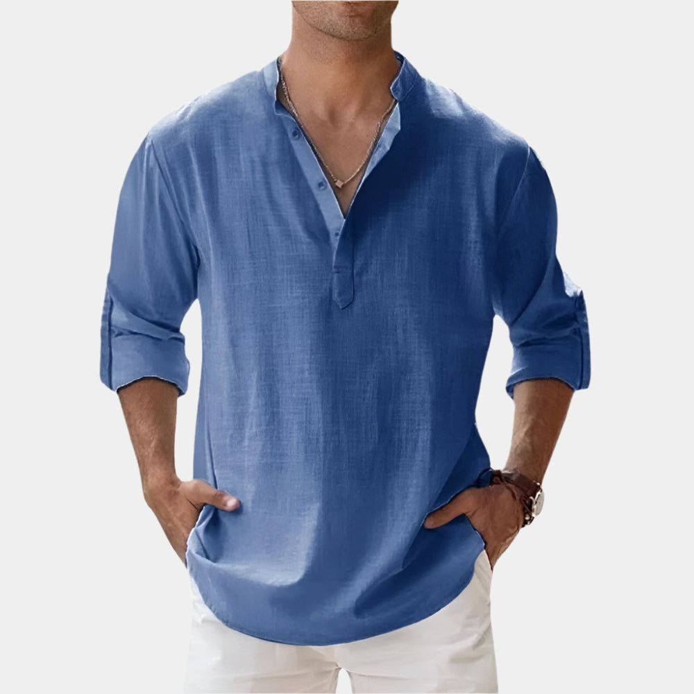 Mateo - Chemise élégante et confortable pour hommes Bleu