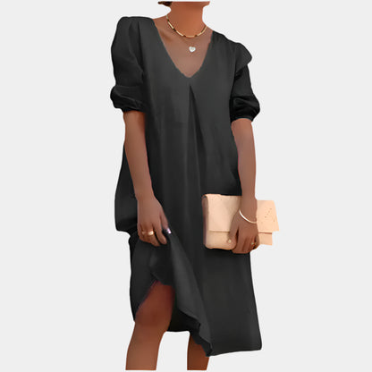 Alexandra - Robe longue élégante pour femmes Noir
